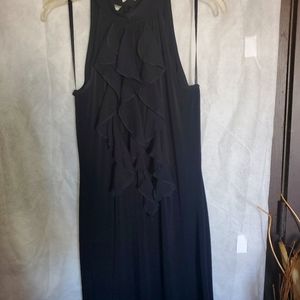 Black Mini Ruffle Dress